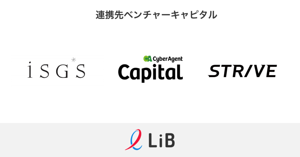 ベンチャーキャピタルの投資先スタートアップ向け Libzcareerボードサーチ Vc連携プラン を提供開始 Isgsインベストメントワークス サイバーエージェント キャピタル Striveとの連携を発表 株式会社lib リブ